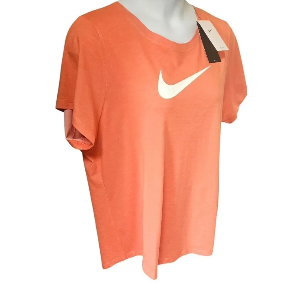 NIKE TRAINGING Plus Size Logo Print Short Sleeve Tee 1X With Dri-Fit - Picture 3 of 12